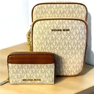 Jet Set Travel Medium Logo Crossbody Bag Duo Set
